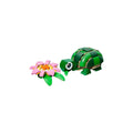 Lego Turtle With a Water Lily Flower