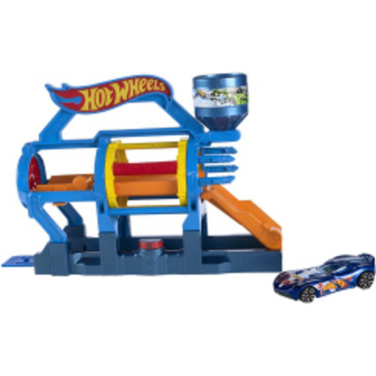 Hot Wheels City Turbo Jet Car Wash Play Set