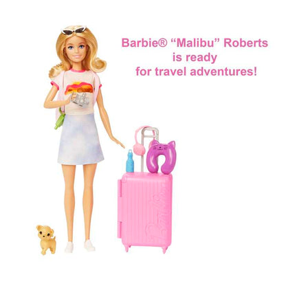 Barbie - Malibu Travel Set With Puppy