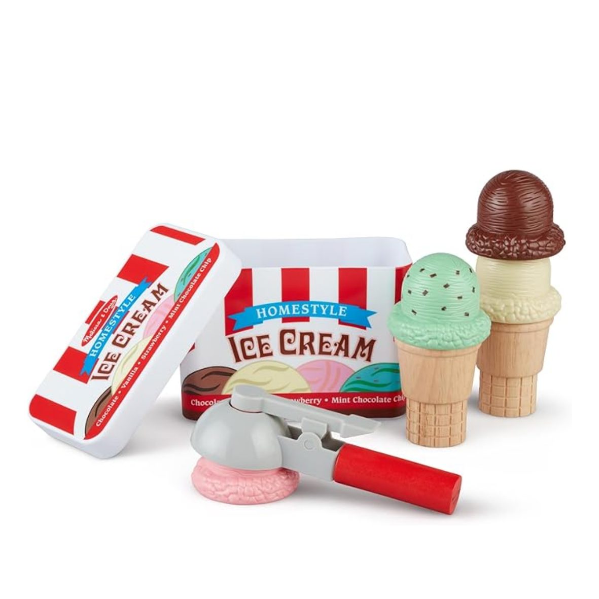 Melissa & Doug Scoop & Stack Ice Cream Cone Playset