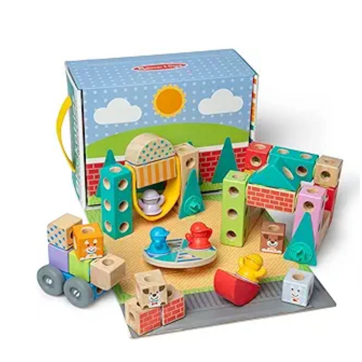 Melissa & Doug Blockables Town Building Set