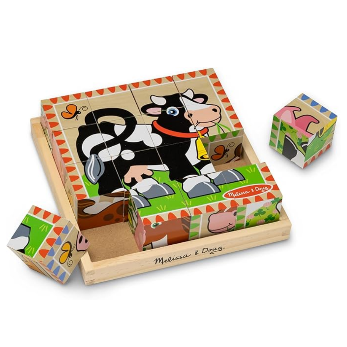 Melissa & Doug Chunky Puzzle Assortment In Tray