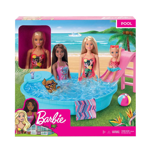 Barbie - Doll and Pool Playset