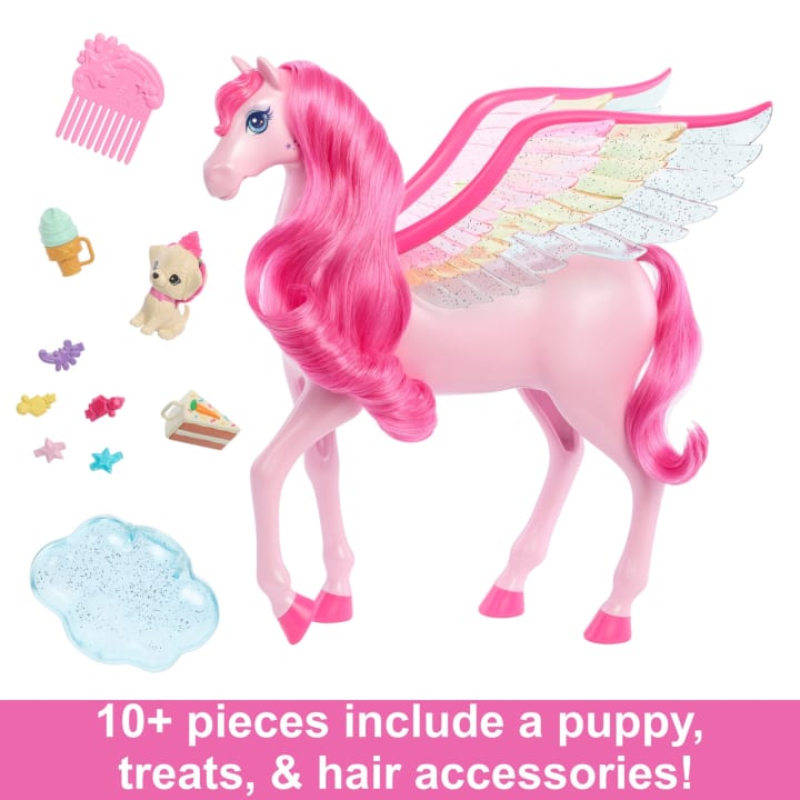 Barbie A Touch Of Magic™ Pink Pegasus With Puppy