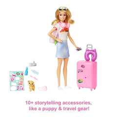 Barbie - Malibu Travel Set With Puppy