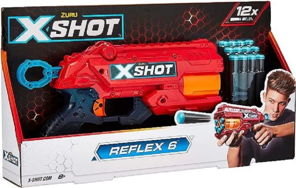 X Shot - X Special Attack 6 Hole Wheel Launcher 16 Rounds