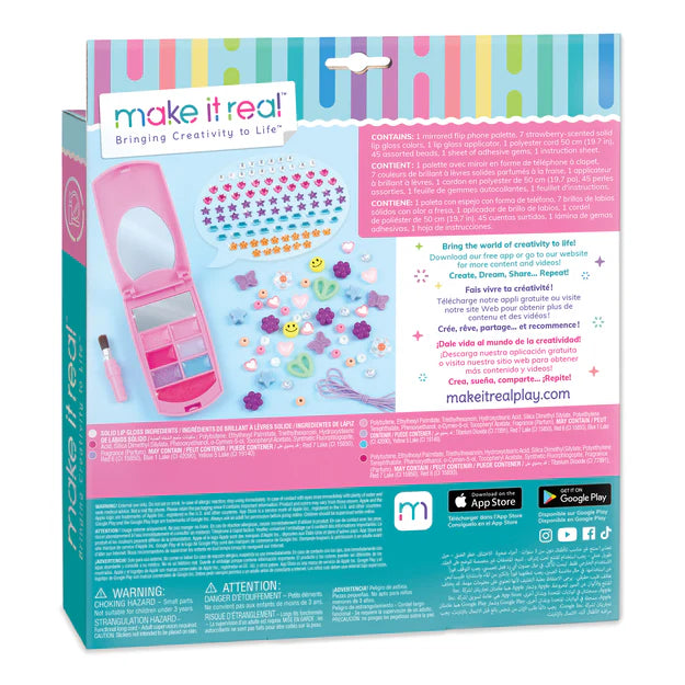 Make It Real Flip Phone Lip Gloss Set And DIY Lanyard
