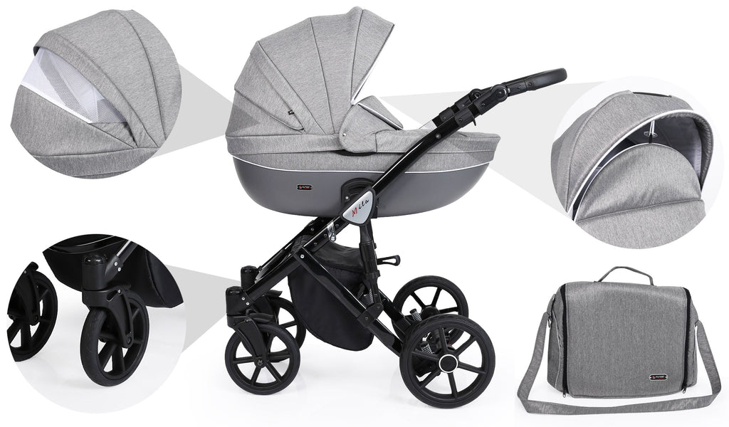 Kunert Mila (stroller + car seat + carrycot + isofix base)
