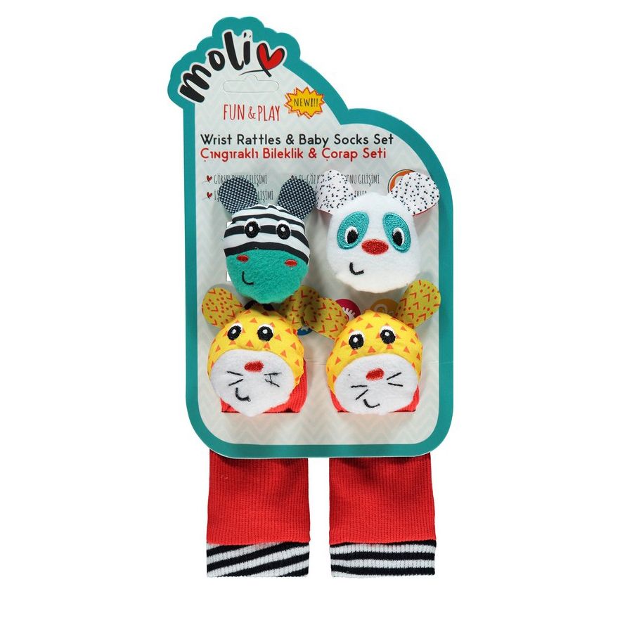 Moli - My First Rattle And Baby Socks Set
