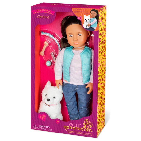 Our Generation - Cassie Doll with Pet