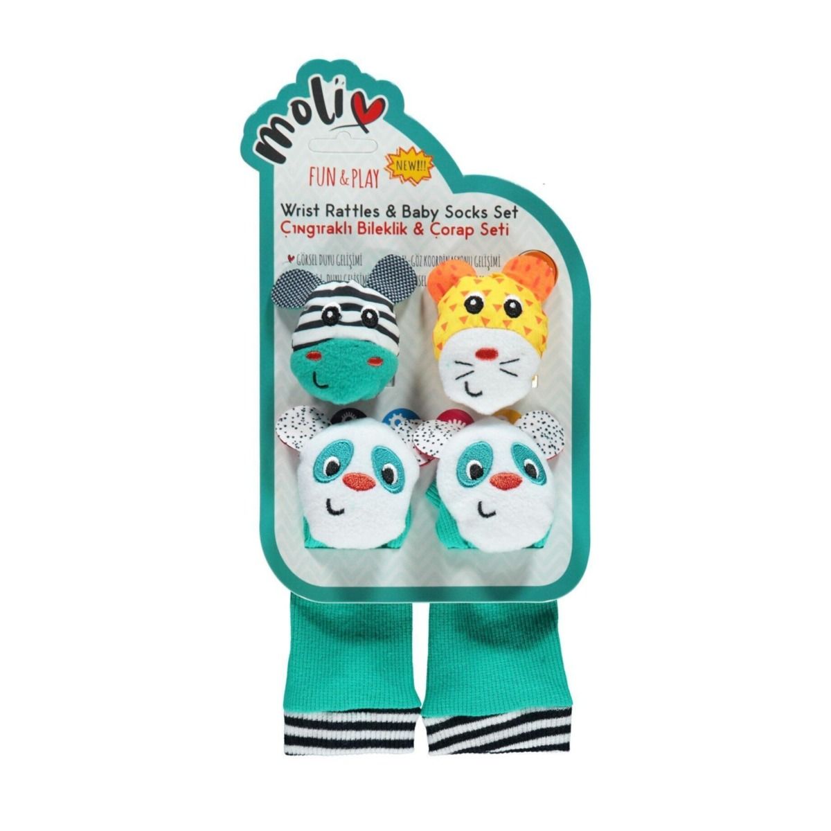 Moli - My First Rattle And Baby Socks Set