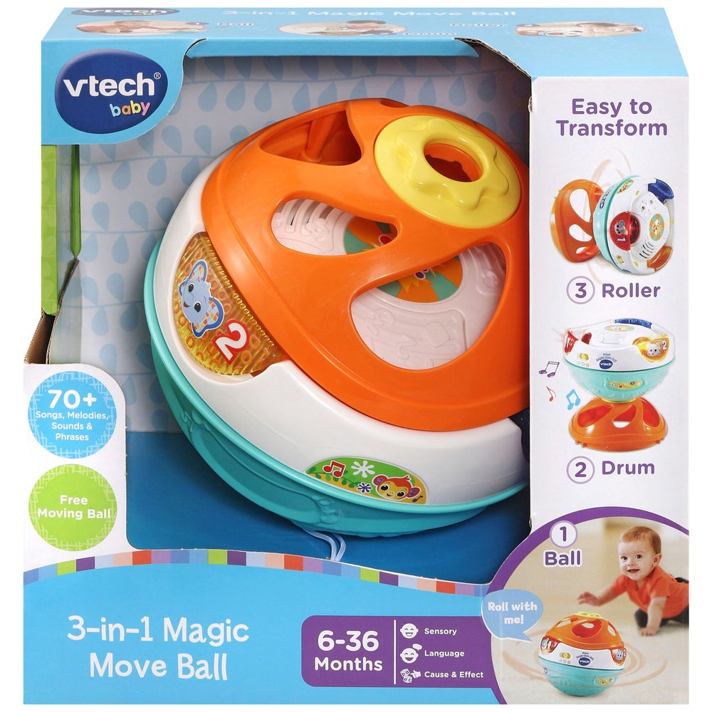 Vtech - VTech Baby - Balle magic'moov 3 en 1