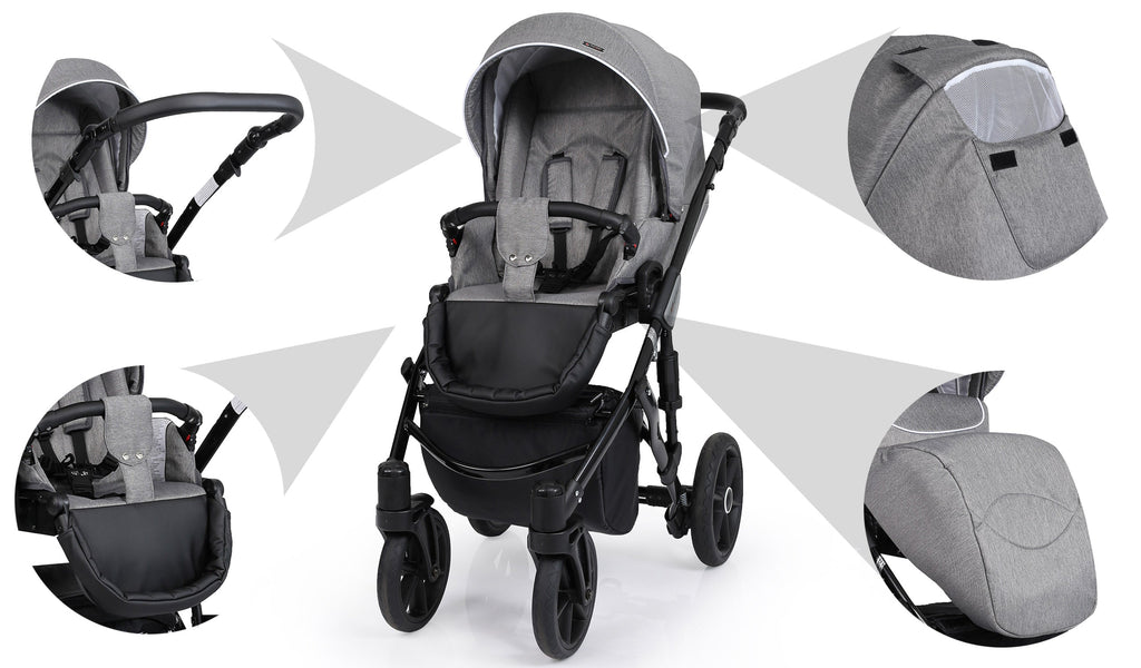 Kunert Mila (stroller + car seat + carrycot + isofix base)