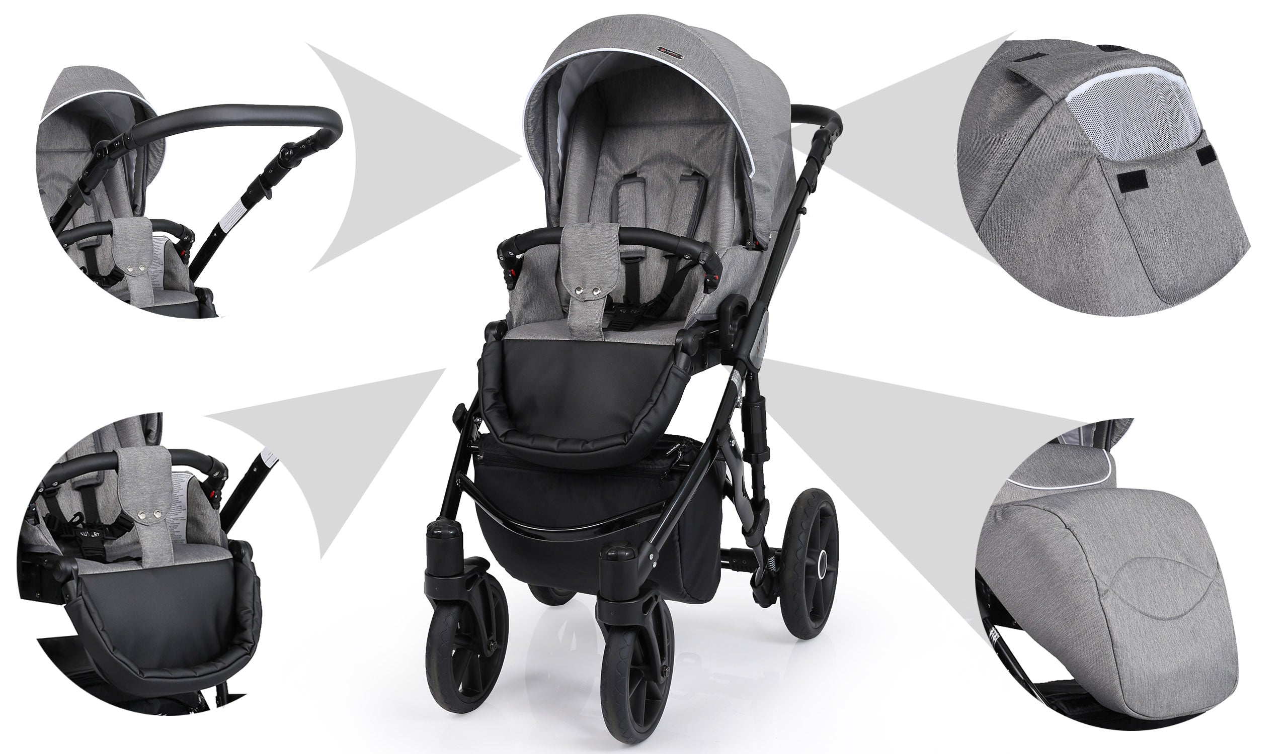 Kunert Mila (stroller + car seat + carrycot + isofix base)