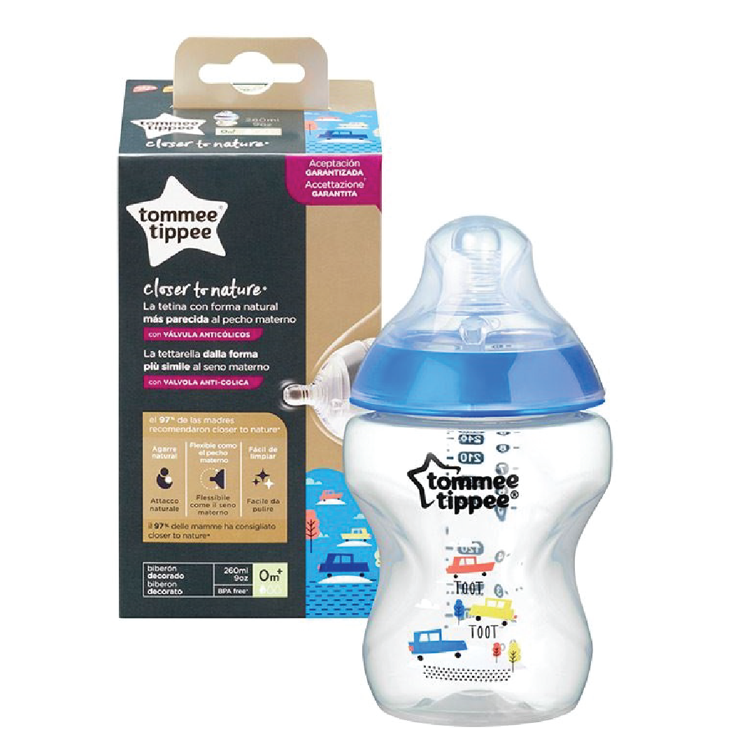 Tommee Tippee - Closer To Nature Decorated Baby Bottle  260ml