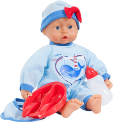 Bayer - I Love You Doll With Bottle And Feeding Set