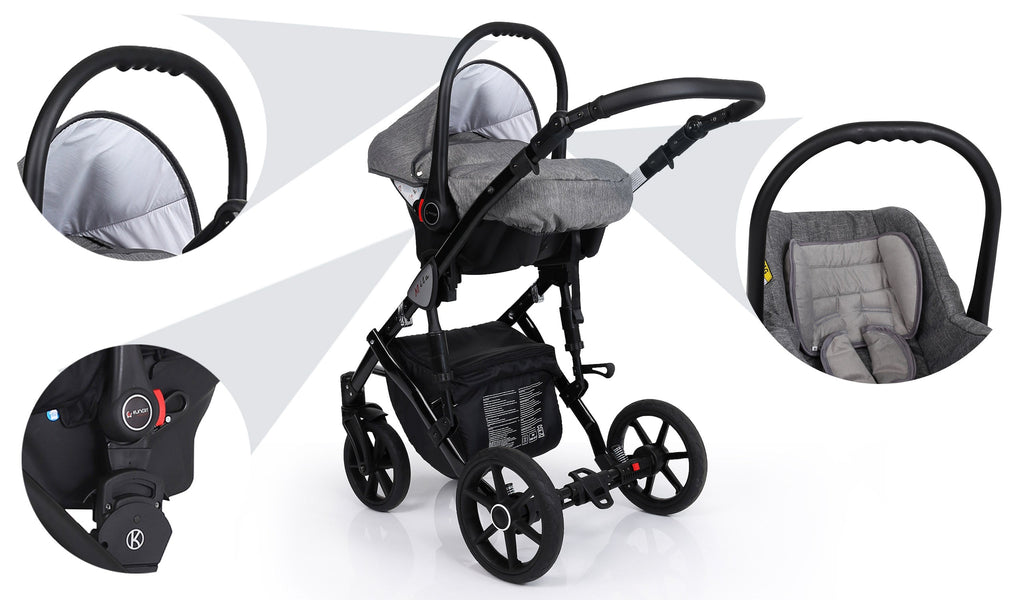 Kunert Mila (stroller + car seat + carrycot + isofix base)