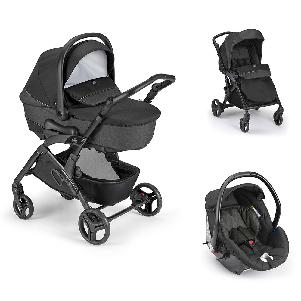 Cam - Fluido Easy Travel System (Stroller + Carseat + Carry Cot + Bag + Isofix Base)