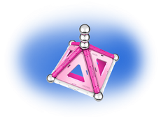 Geomag - Pink, 22 pcs