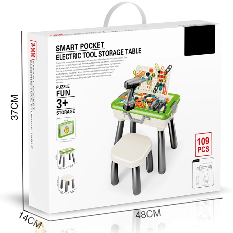 Smart Pocket Electric Tool Storage Table
