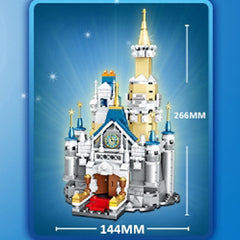 PRCK Mini Disney Castle with Mickey Mouse, Minnie Mouse, and Donald Duck Minifigures 69651