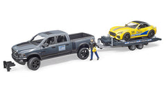 Bruder, RAM 2500 Power Wagon With Trailer and Bruder Racing Car 02504