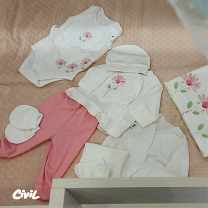 Civil Baby Girl Set of 10 Newborn Powder